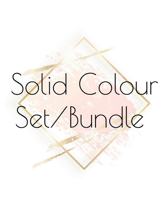 Customizable solid colour set/bundle - Press on nails